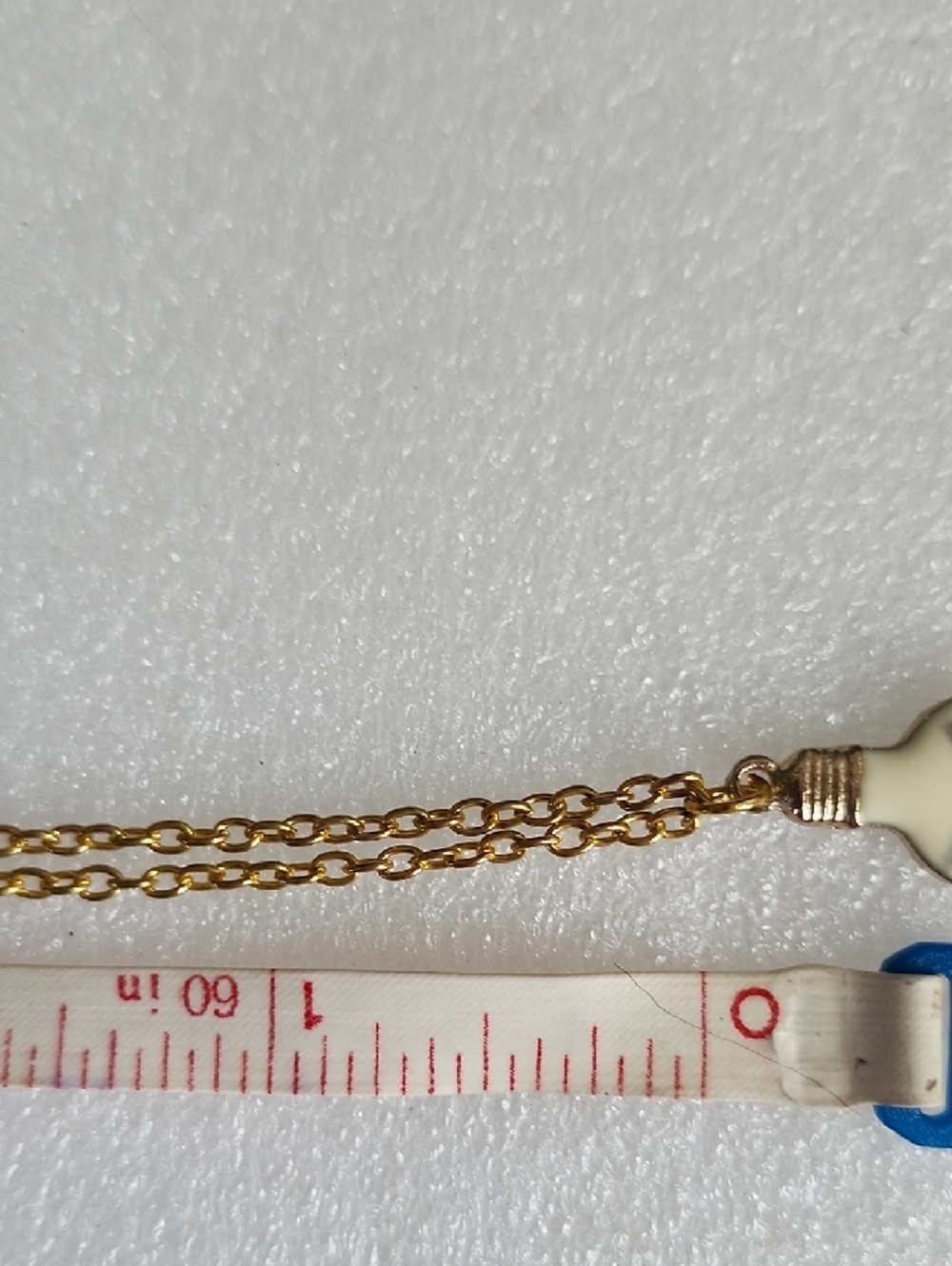 Hand Crafted Gold-Tone Necklace with White Cat Charm - Picture 3 of 9
